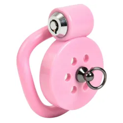 CockLock Cage avec laisse Leashidy 2.5 x 3.8 cm Rose
